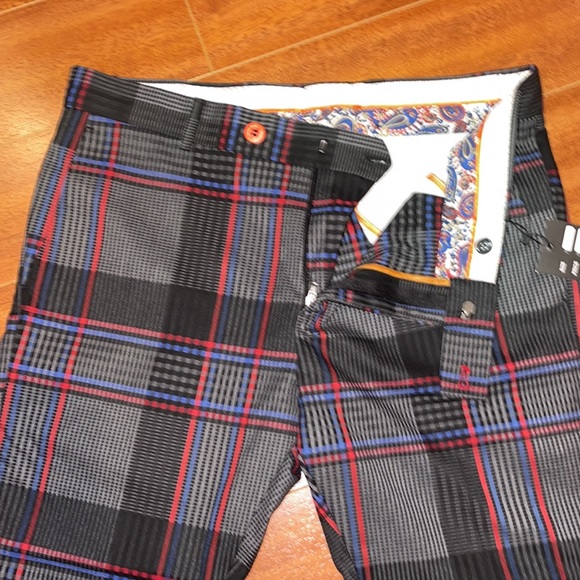 COPY - NWT Plaid Mens Slacks, SLIM FIT - Picture 2 of 7